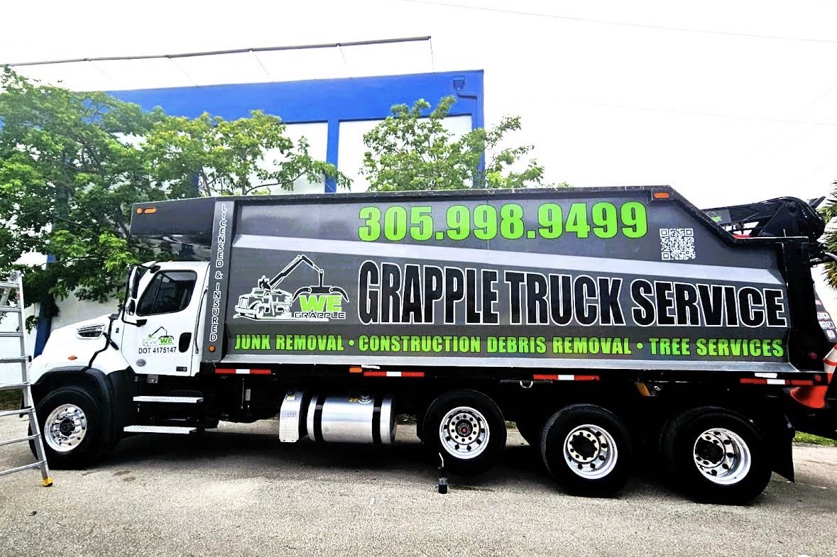 Custom wrapped grapple truck by MIA Commercial Fleet Wraps